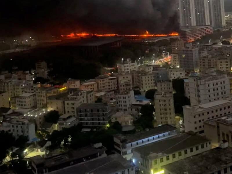 Incendio BYD Cina