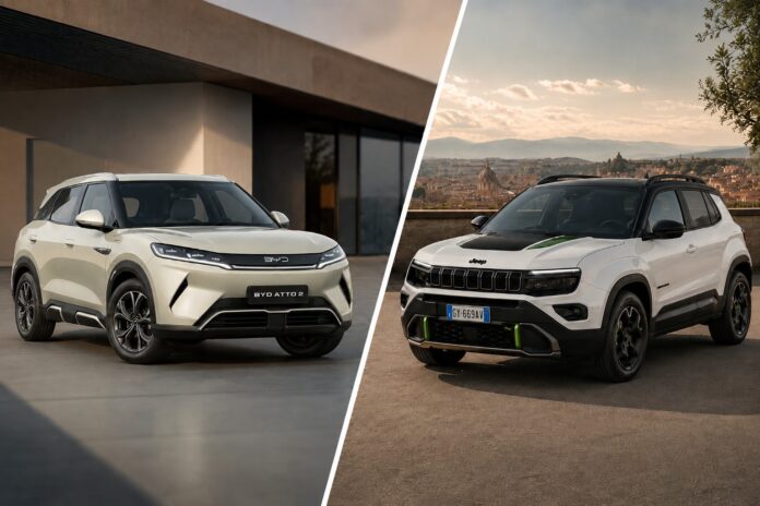 BYD Atto 2 vs Jeep Avenger